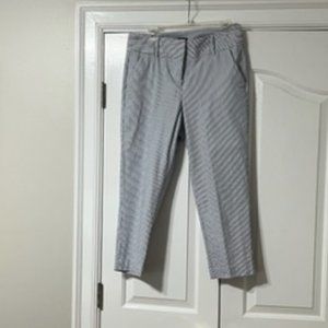Ann Taylor Seersucker Ankle pants